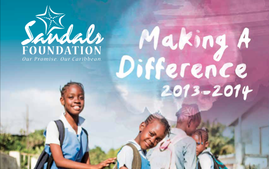 Sandals Foundation Annual Report 2014 Cover crop